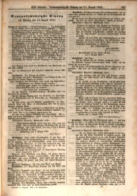 Verhandlungen der Ersten Kammer. Stenographische Berichte über die Verhandlungen der Ersten Kammer (Allgemeine preußische Staats-Zeitung) Montag 13. August 1849