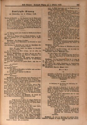 Verhandlungen der Ersten Kammer. Stenographische Berichte über die Verhandlungen der Ersten Kammer (Allgemeine preußische Staats-Zeitung) Donnerstag 4. Oktober 1849