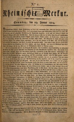 Rheinischer Merkur Sonntag 23. Januar 1814