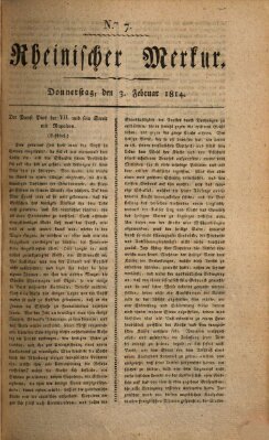 Rheinischer Merkur Donnerstag 3. Februar 1814