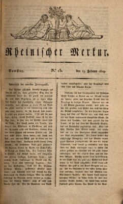 Rheinischer Merkur Samstag 19. Februar 1814