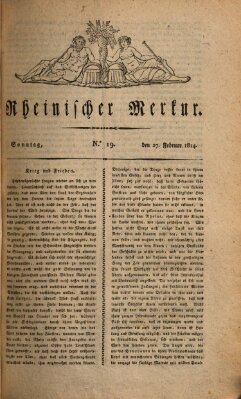 Rheinischer Merkur Sonntag 27. Februar 1814