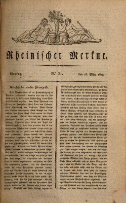 Rheinischer Merkur Mittwoch 23. März 1814