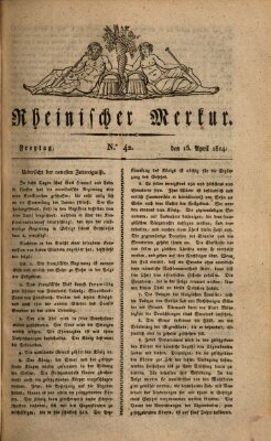 Rheinischer Merkur Freitag 15. April 1814