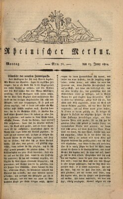 Rheinischer Merkur Montag 13. Juni 1814