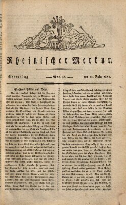 Rheinischer Merkur Donnerstag 21. Juli 1814