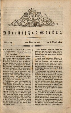 Rheinischer Merkur Montag 8. August 1814