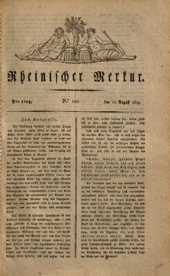 Rheinischer Merkur Freitag 12. August 1814