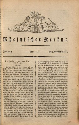 Rheinischer Merkur Freitag 9. September 1814