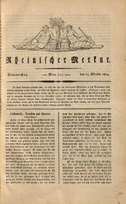 Rheinischer Merkur Donnerstag 13. Oktober 1814