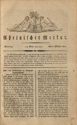 Rheinischer Merkur Montag 17. Oktober 1814