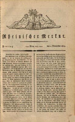 Rheinischer Merkur Freitag 4. November 1814