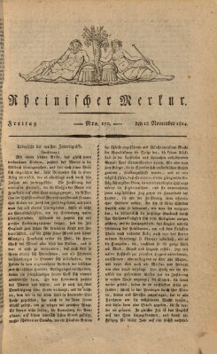 Rheinischer Merkur Freitag 18. November 1814