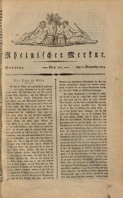 Rheinischer Merkur Sonntag 20. November 1814