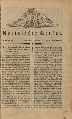 Rheinischer Merkur Dienstag 6. Dezember 1814