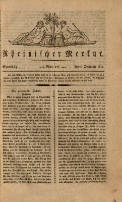 Rheinischer Merkur Samstag 24. Dezember 1814