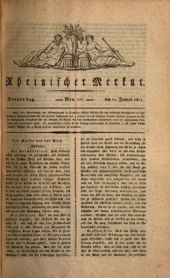 Rheinischer Merkur Donnerstag 12. Januar 1815