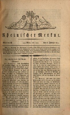 Rheinischer Merkur Mittwoch 18. Januar 1815