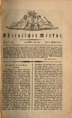 Rheinischer Merkur Freitag 20. Januar 1815