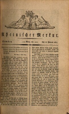 Rheinischer Merkur Samstag 28. Januar 1815