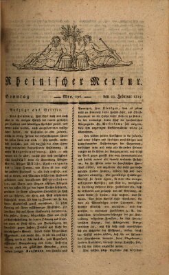 Rheinischer Merkur Sonntag 19. Februar 1815