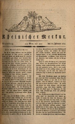 Rheinischer Merkur Dienstag 21. Februar 1815