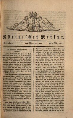 Rheinischer Merkur Dienstag 7. März 1815