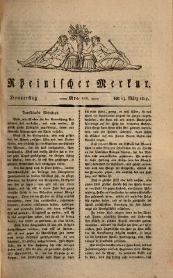 Rheinischer Merkur Donnerstag 23. März 1815