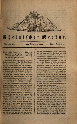 Rheinischer Merkur Samstag 1. April 1815