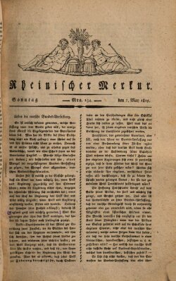 Rheinischer Merkur Sonntag 7. Mai 1815