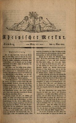 Rheinischer Merkur Samstag 13. Mai 1815