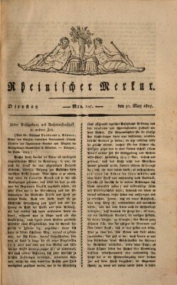 Rheinischer Merkur Dienstag 30. Mai 1815