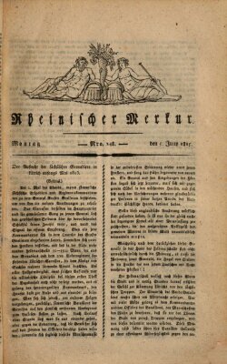 Rheinischer Merkur Montag 5. Juni 1815