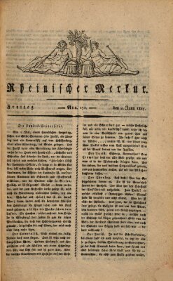 Rheinischer Merkur Freitag 9. Juni 1815