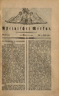 Rheinischer Merkur Montag 19. Juni 1815