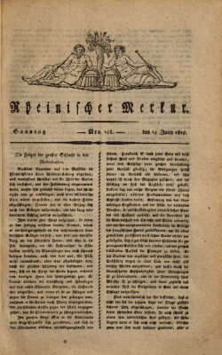 Rheinischer Merkur Sonntag 25. Juni 1815