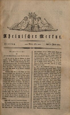 Rheinischer Merkur Freitag 30. Juni 1815