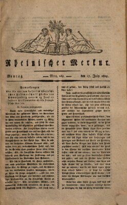 Rheinischer Merkur Montag 17. Juli 1815