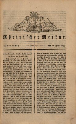 Rheinischer Merkur Donnerstag 27. Juli 1815