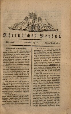 Rheinischer Merkur Mittwoch 2. August 1815