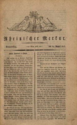 Rheinischer Merkur Donnerstag 24. August 1815