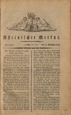 Rheinischer Merkur Dienstag 19. September 1815