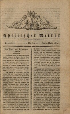 Rheinischer Merkur Donnerstag 5. Oktober 1815