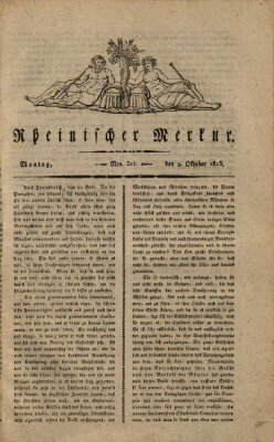 Rheinischer Merkur Montag 9. Oktober 1815