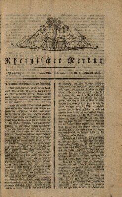 Rheinischer Merkur Montag 23. Oktober 1815