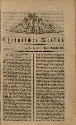 Rheinischer Merkur Freitag 10. November 1815