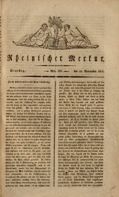 Rheinischer Merkur Dienstag 28. November 1815