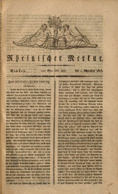 Rheinischer Merkur Samstag 2. Dezember 1815