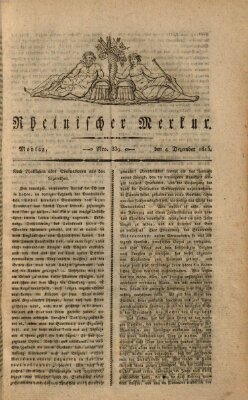 Rheinischer Merkur Montag 4. Dezember 1815