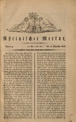 Rheinischer Merkur Montag 18. Dezember 1815